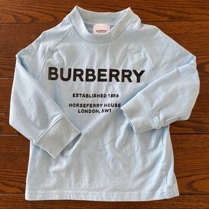 Toddler Burberry Long Sleeve Tee